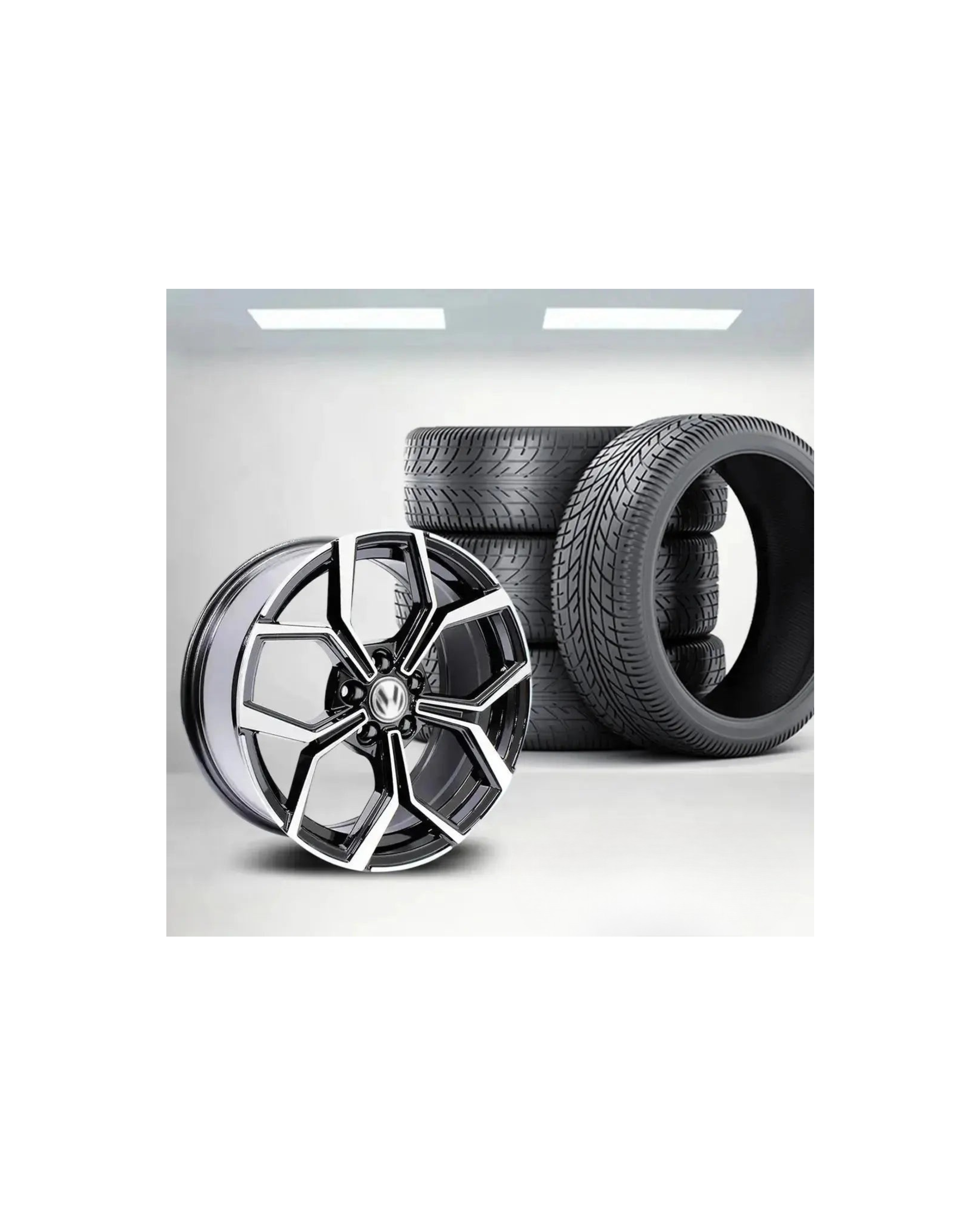 15 Inch MX119-15 Polo Life GTI Style Faro Wheel & Tyre Combo - 5x100 PCD
