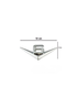 Universal V6 Chrome Metal Badge