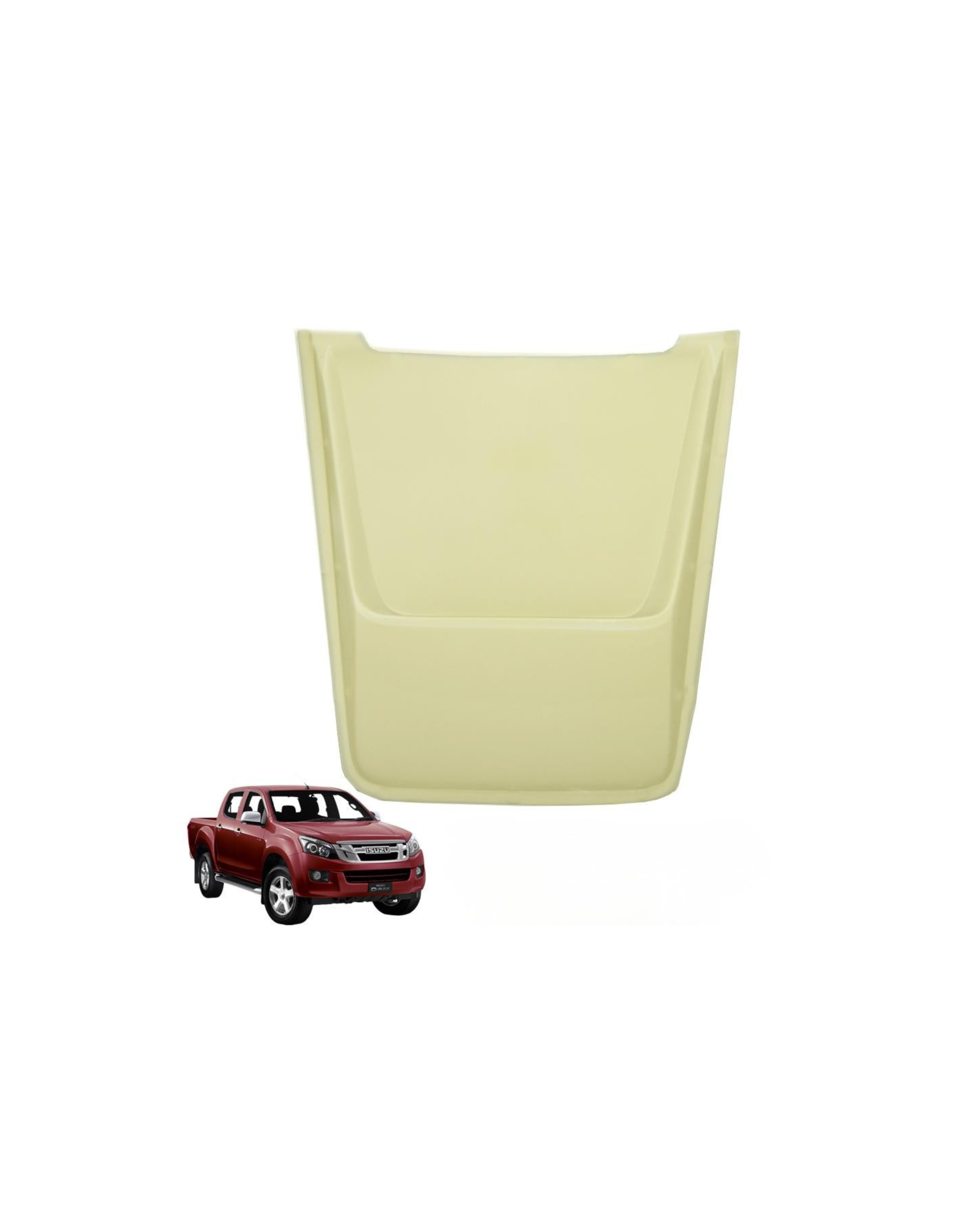 Isuzu D-max (12-16) V1 Style Unpainted Plastic Bonnet Scoop