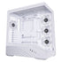 Lian Li V100 ATX Mid-Tower PC Case, 4 x 120mm ARGB PWM Fans Pre-Installed, LED RGB Strip, Display Platform with Tempered Glass, Support 415mm GPUs, 360mm Radiator, Optimized Airflow - White (V100RW) | SKU CS-V100WX4