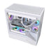 Lian Li V100 ATX Mid-Tower PC Case, 4 x 120mm ARGB PWM Fans Pre-Installed, LED RGB Strip, Display Platform with Tempered Glass, Support 415mm GPUs, 360mm Radiator, Optimized Airflow - White (V100RW) | SKU CS-V100WX4