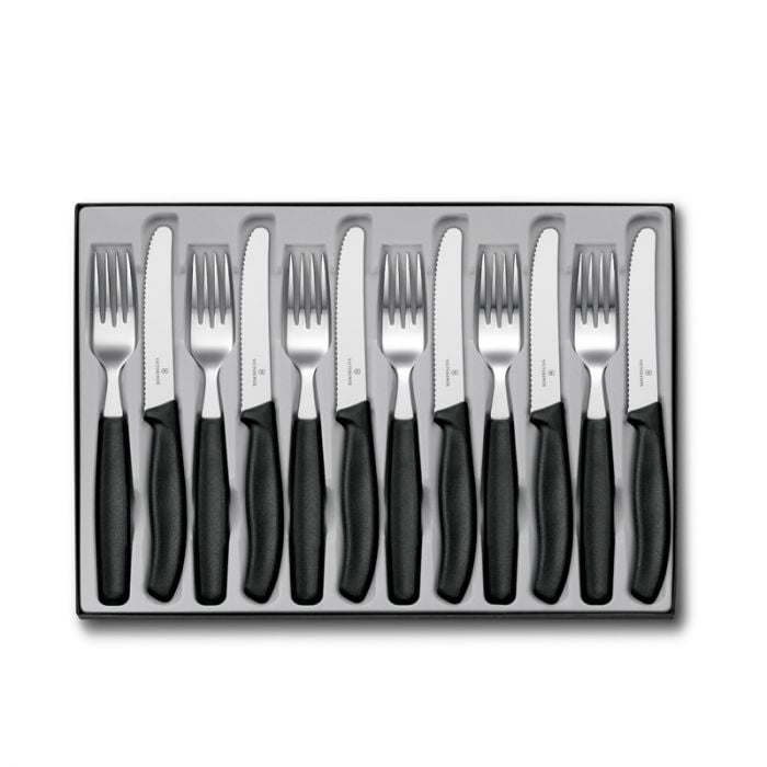 Victorinox Swiss Classic 12-Piece Steak Knife Set Black (V6.7833.12)
