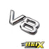 V8 Chrome Badge