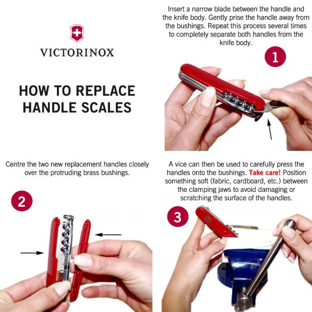 Victorinox Handle Set 91mm Red+Pen- VC.91-RD-PEN