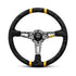 Momo Steering Wheel Ultra 350 Black with Yellow Trim