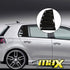 Suitable To Fit - VW Golf 6 Gloss Black Plastic Side Window Louver