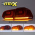 Suitable To Fit - VW Golf 6 OEM R20 Style LED Taillights With Crystal Sequential Indicator