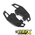 Suitable To Fit - VW Golf 7 GTI Brush Aluminium Black Paddle Shift Extensions