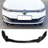 Suitable To Fit - VW Golf 8 GTI / R Gloss Black 3-Piece Front Spoiler