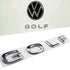 Chrome Golf Lettering Badge - Golf 8 Style