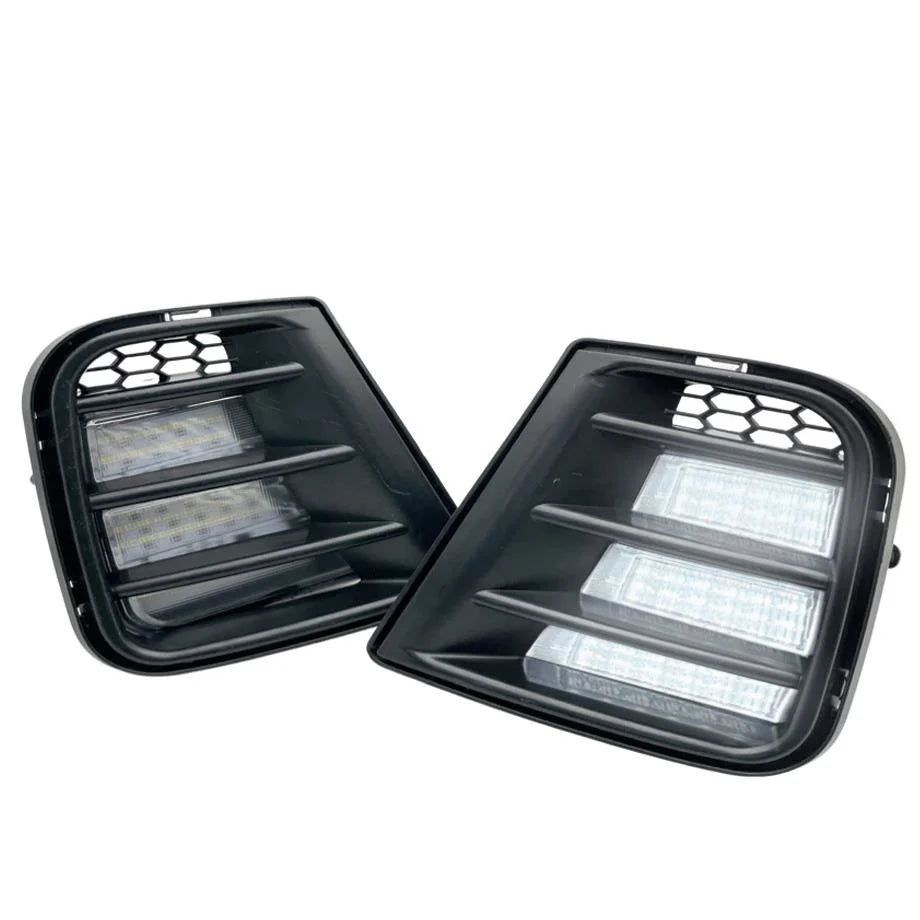 Suitable To Fit - VW Polo 6 WRC Bumper LED Fog Lights With Covers