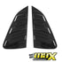 Suitable To Fit - VW Polo 8 AW Gloss Black Plastic Side Window Louver