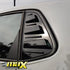 Suitable To Fit - VW Polo 8 AW Gloss Black Plastic Side Window Louver