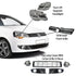 Suitable To Fit - VW Polo Vivo (10-19) Silverline Plastic Upgrade Front Bumper With Headlight & Fogs