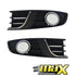 Suitable To Fit - VW Polo Vivo (14-19) Silverline Fog Lamp Covers With Centre Grille (5-Piece)
