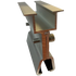Vectis Short rail rooftop clamp Kliplock, 100mm & EPDM