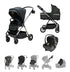 Viano Matrix 3 in 1 Travel System, Chrome Black & Grey