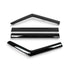 Gloss Black Windshields for Isuzu 2013 (rear)