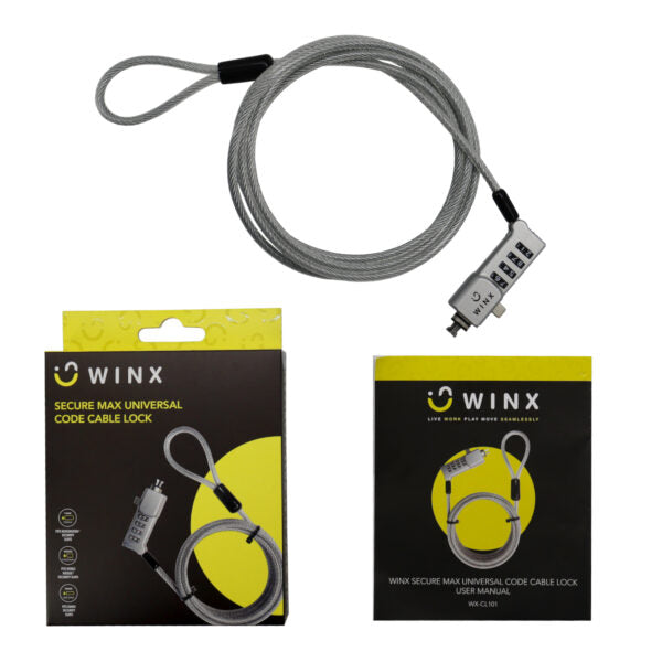 WINX Secure Max Universal Code Cable Lock