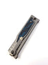 Reate EXO-M Ti Blue/Black G10 Damascus Pattern Elmax Drop Point Gravity Knife
