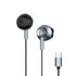 Yookie YTL-12 Wired Earphones Type-C - Black/Metal