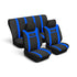 Stingray Rally Series Blue & Black 6piece Seat Cover Set