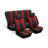Stingray Rally Series Red & Black 6piece Seat Cover Set