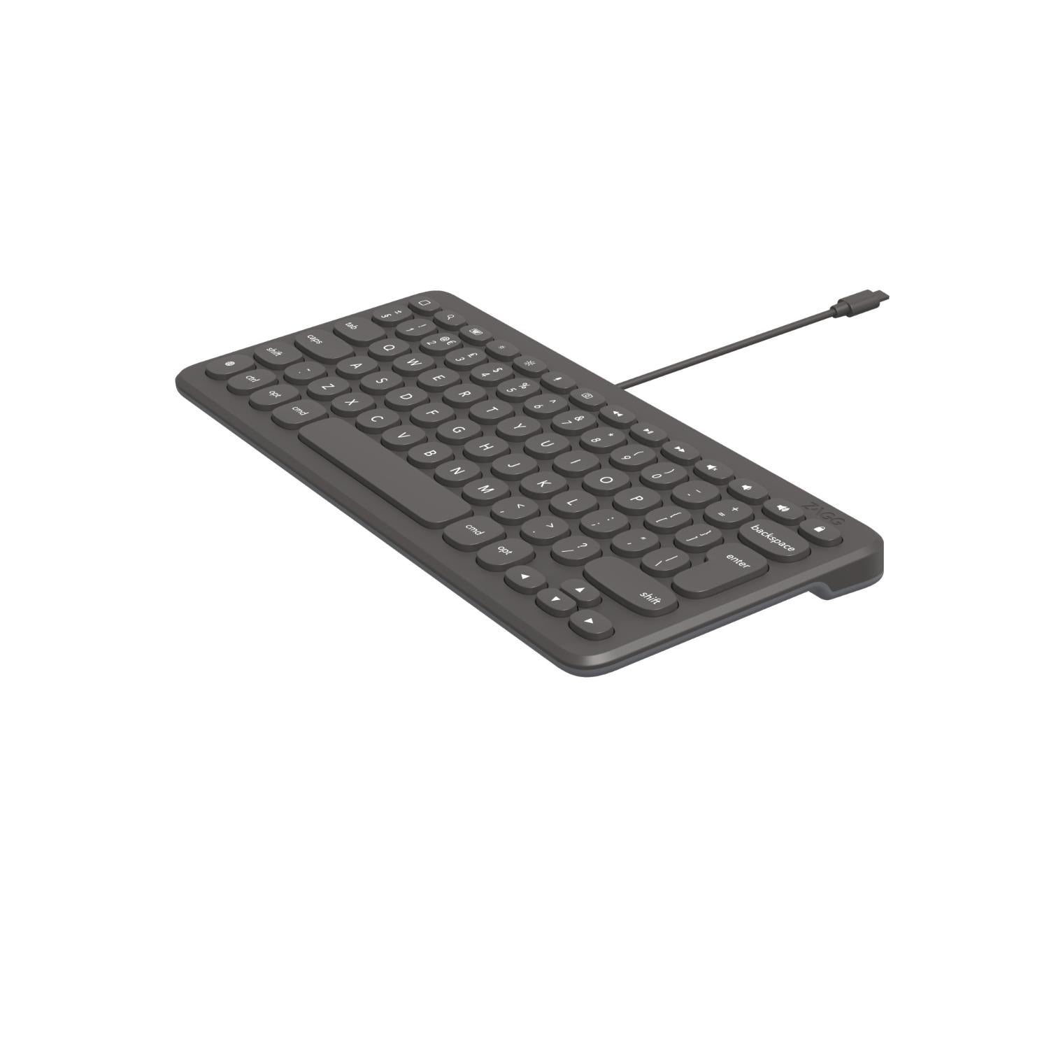 ZAGG Connect Wired 12-Inch Keyboard Lightning - Grey