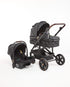 3 IN 1 Emerald Pu Leather Black On Black Plus Pu Nappy Bag