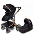 2 in 1 Egg Stroller Luxury - Black