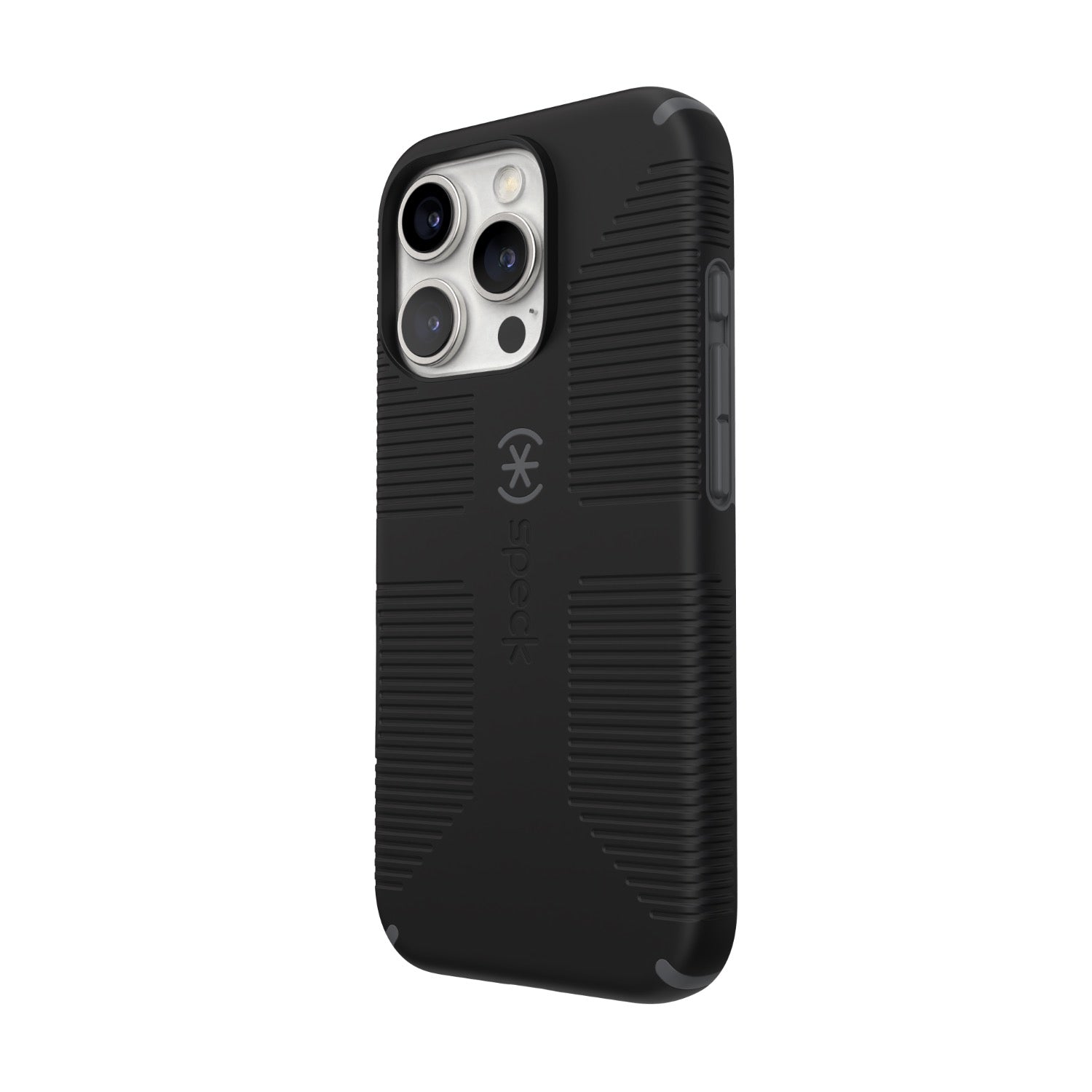 Speck Candyshell Grip MagSafe Case - Apple iPhone 16 Pro - Black & Slate Grey