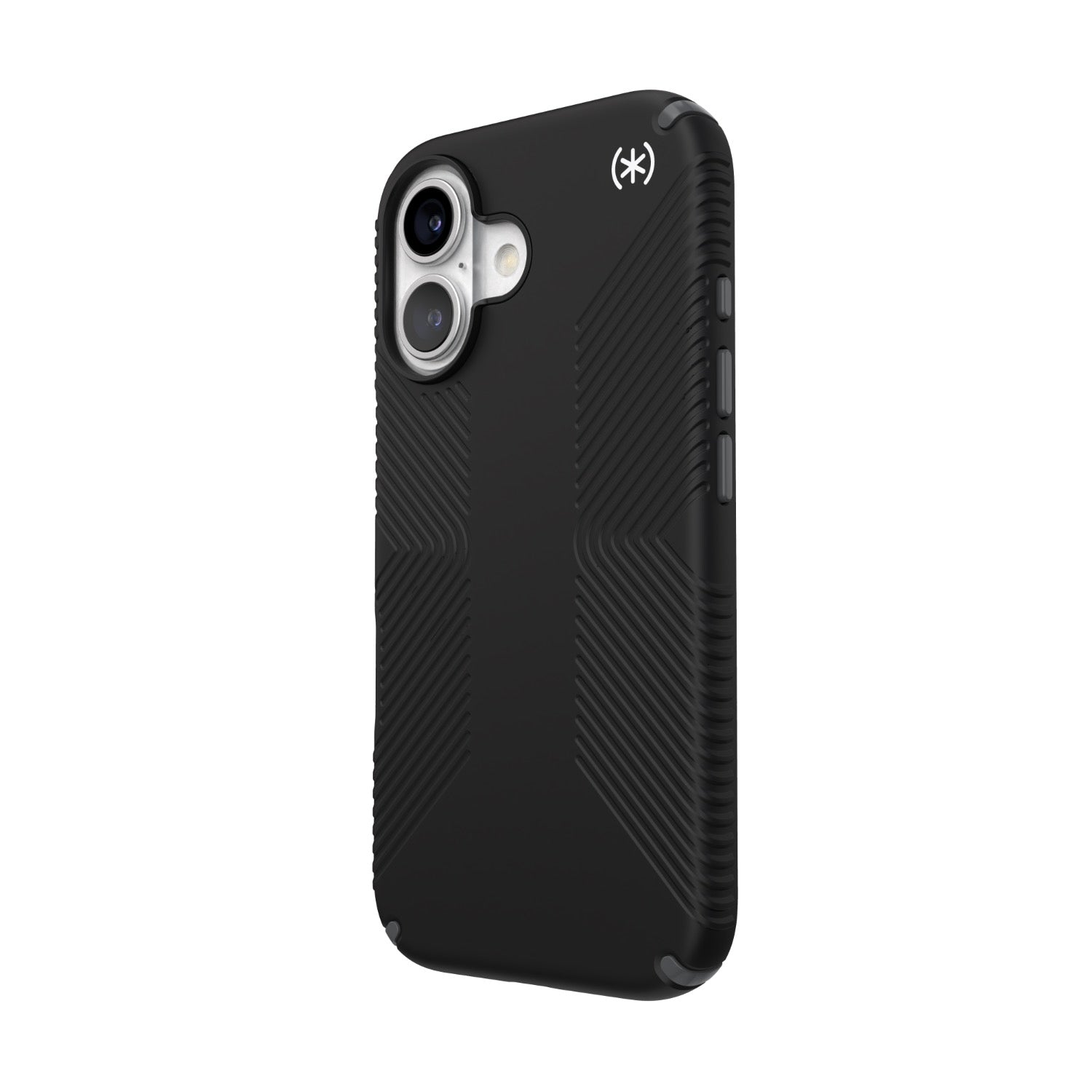 Speck Presidio2 Grip MagSafe Case - Apple iPhone 16 - Black & Slate Grey