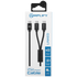 Amplify Amplify Linked Series USB-C to 2x USB-C Braided Cable 1.2m - Black