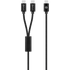 Amplify Amplify Linked Series USB-C to 2x USB-C Braided Cable 1.2m - Black