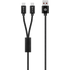 Amplify Amplify Linked Series USB to 2 x USB-C Braided Cable 60W 1.2m - Black