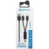 Amplify Amplify Linked Series USB to 2 x USB-C Braided Cable 60W 1.2m - Black