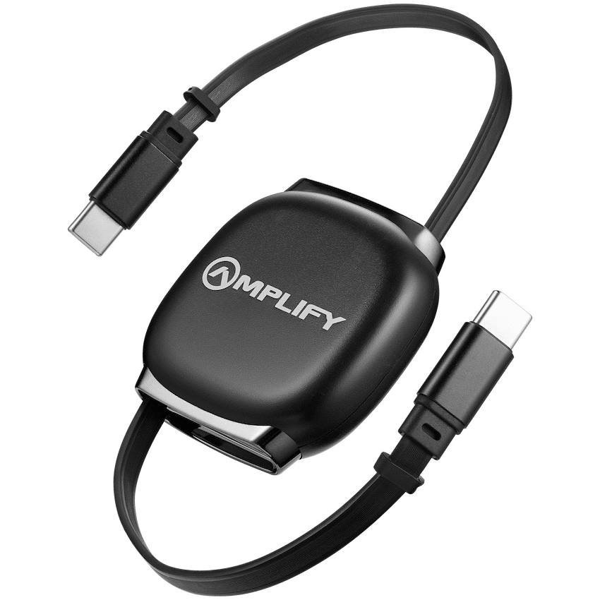 Amplify Amplify Revo Series USB C to USB C Retractable Cable Fast Charging Cable