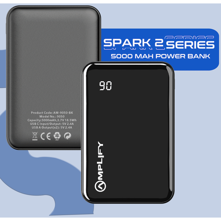 Amplify Amplify Spark 2 Series 5000 mAh Power Bank - Black