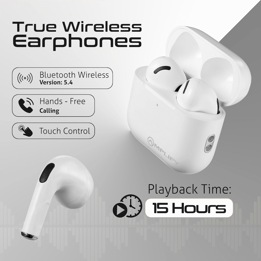 Amplify Audio Amplify Astro 2 Series True Wireless Earphones - White