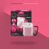 Amplify Audio Amplify Buds Series True Wireless Earphones with Silicone Accessories - Pink