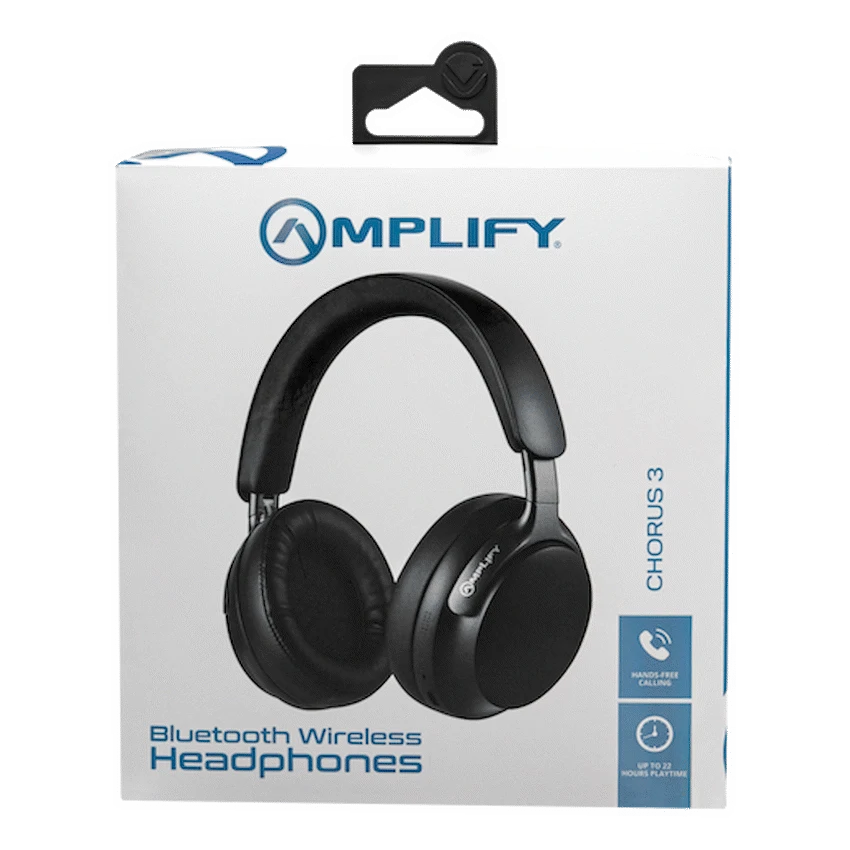 Amplify Audio Amplify Chorus 3 Bluetooth Wireless Headphones - Black