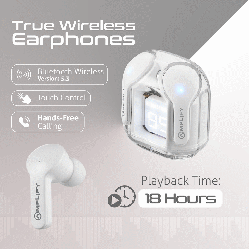 Amplify Audio Amplify Lumina Series TWS Earphones - White