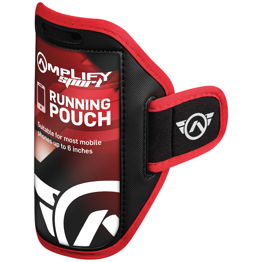 Amplify Audio Amplify Sport Rapid Series Earbuds with Pouch - Black/Red