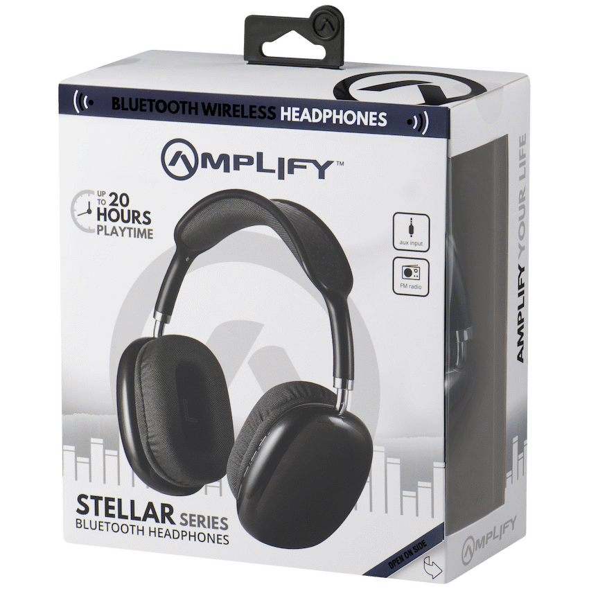 Amplify Audio Amplify Stellar Series Bluetooth Headphones - Black