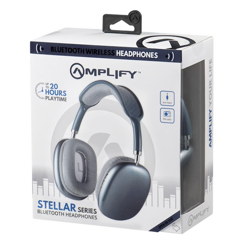 Amplify Audio Amplify Stellar Series Bluetooth Headphones - Blue