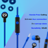Amplify Audio Amplify Vibe Series Earphones with Mic - Black and Blue