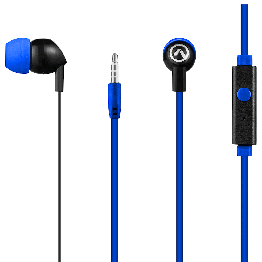 Amplify Audio Amplify Vibe Series Earphones with Mic - Black and Blue