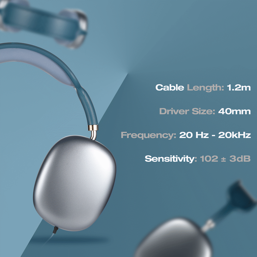 Amplify Audio Amplify Zenith Series Aux Headphones - Blue