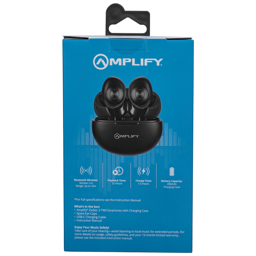 Amplify Audio Amplify Zodiac 3 True Wireless Earphones - Black