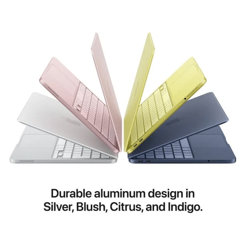 Apple 13-INCH MACBOOK NEO: APPLE A18 PRO CHIP WITH 6 CORE CPU AND 5 CORE GPU, 8GB, 256GB SSD - BLUSH